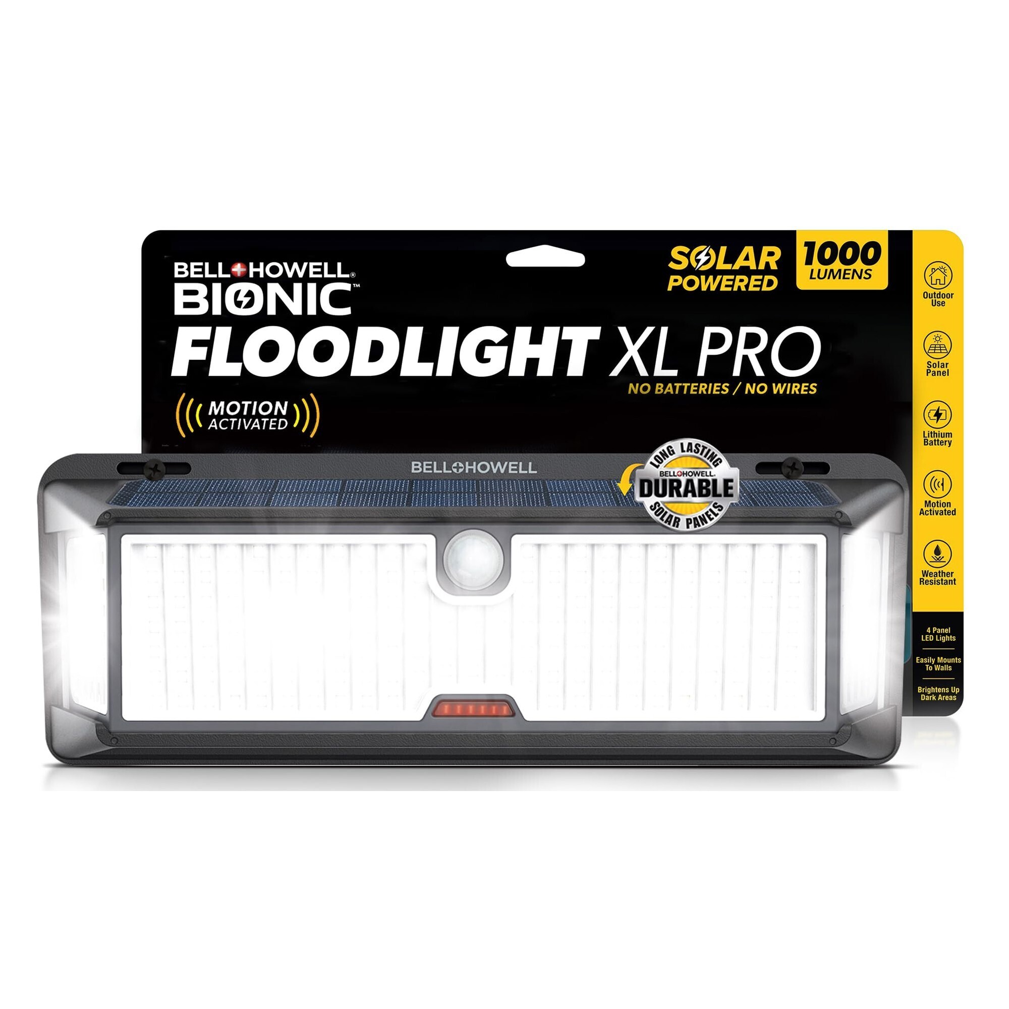Bell + Howell Bionic Wall Light XL PRO - 1000 Lumens, Solar Powered